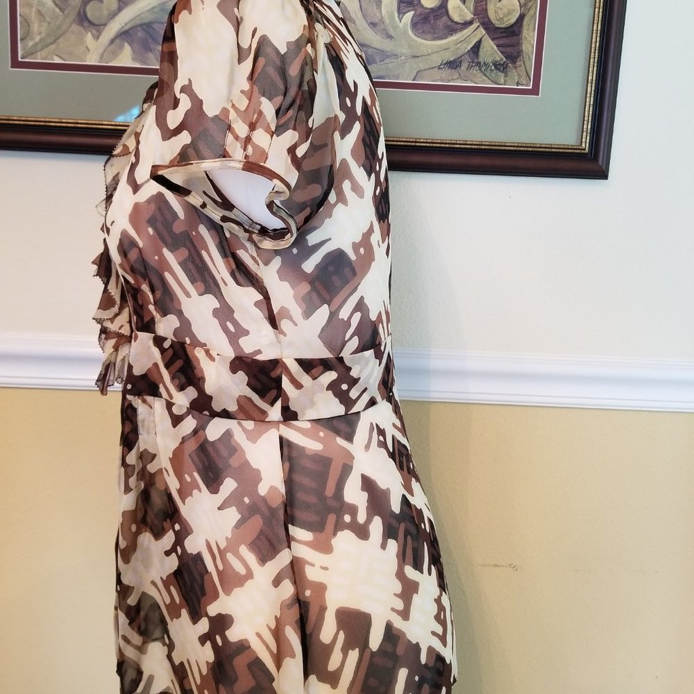 Diane Von Furstenberg Silk Blouse Size 10 - Picture 3 of 8